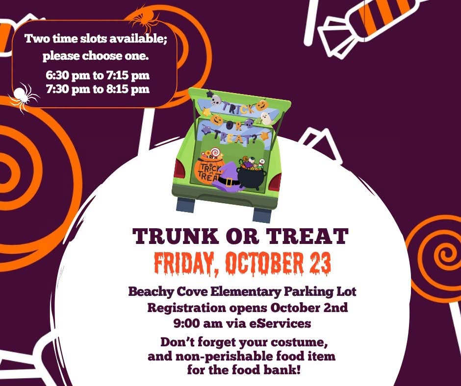 Trunk or Treat — 6:30–7:15 p.m.