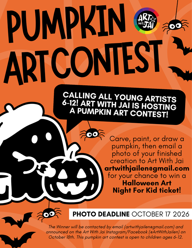 Pumpkin Art Contest 2026 (Virtual Contest for Kids 6-12)