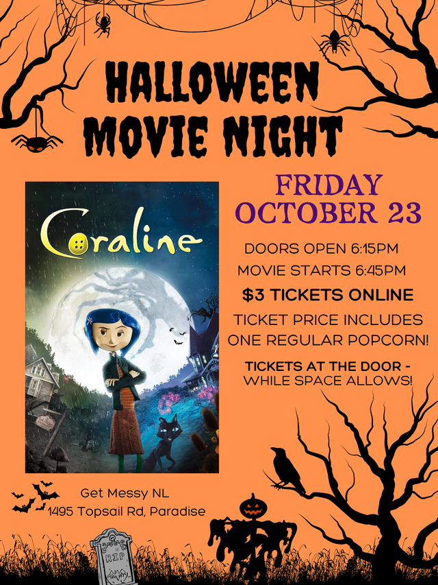 Coraline Halloween Movie Night