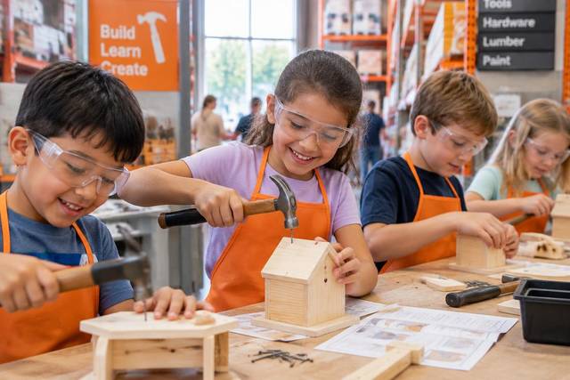 Home Depot Kids Workshop: Build a Christmas Car Ornament